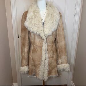 Y2k faux suede fur coat collection nuage